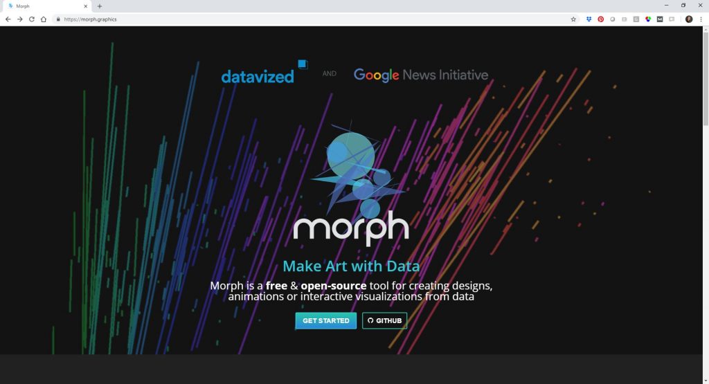 RoBlitz mentioned Morph, which is "a free & open-source tool for creating designs, animations or interactive visualizations from data."