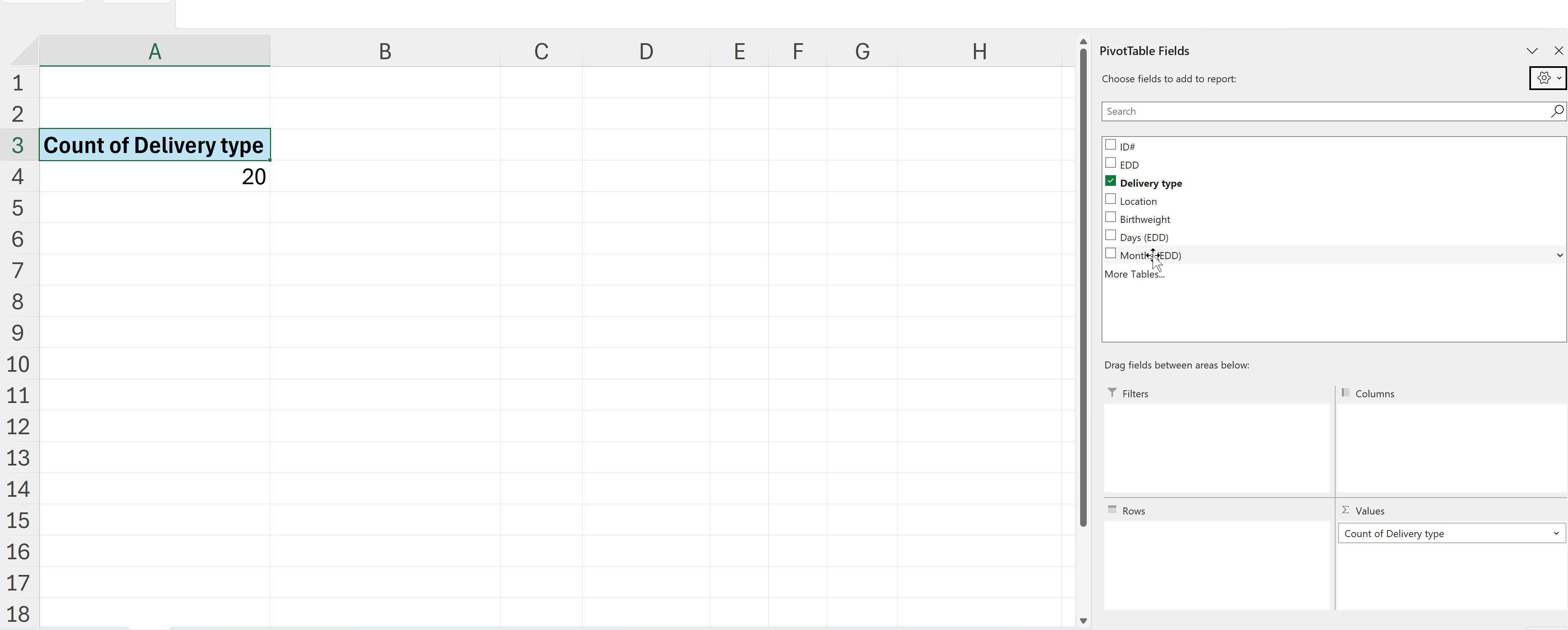 Pivot Tables