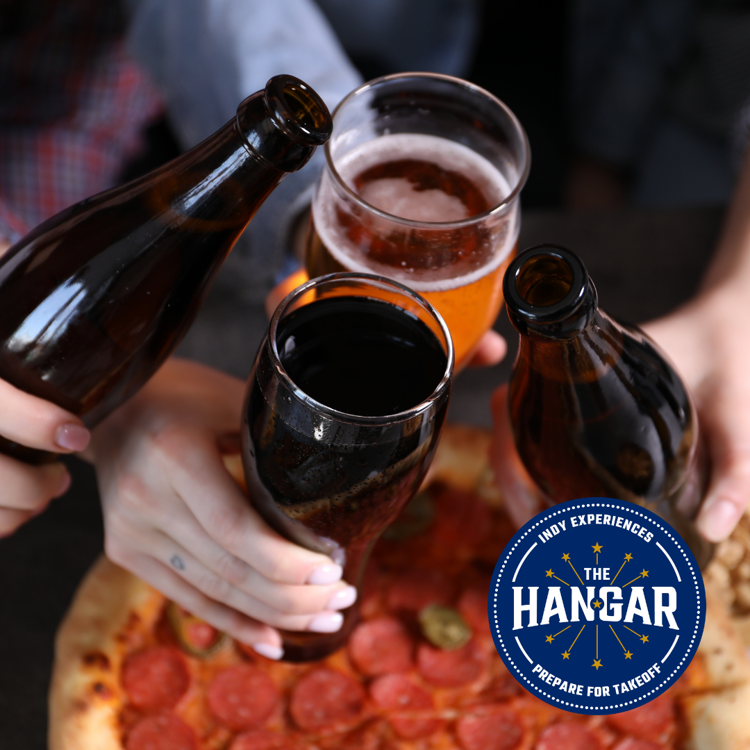 Beer Pizza Cheers Interactive Darts Pizza Full Bar Hangar Indy