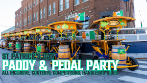 St. Patricks Party At The Hangar HandleBar Rides Included