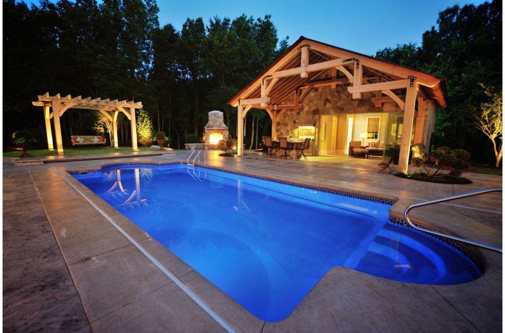 Pool house turned into an apartment