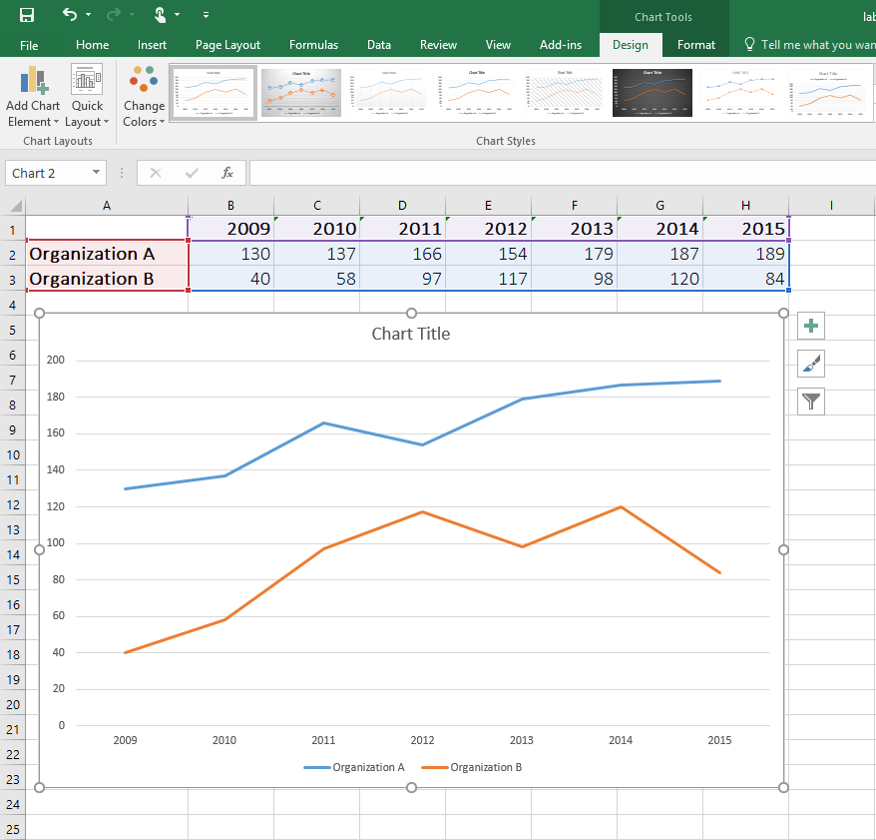 How to Place Labels Directly Through Your Line Graph in Microsoft Excel ...