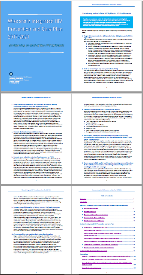 A screenshot of the first six pages of a 130-page report.