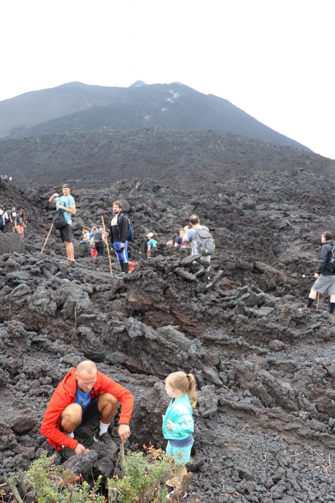 I took a day off to ride horses up the side of Volcan Pacaya, and we roasted marshmallows at the top with our new German friend.