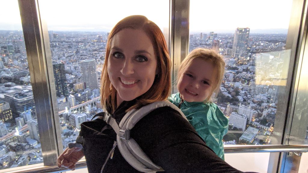 We carried the heaviest kids in the world up the Tokyo Tower, because they were just too tired to walk another step.