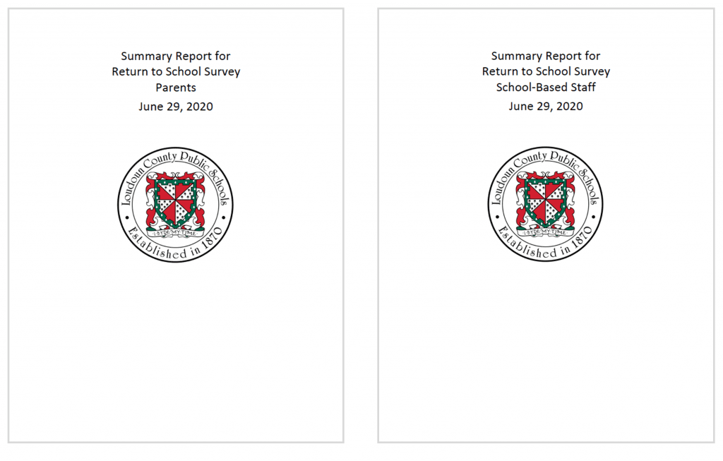 Vivian Jefferson’s office shared detailed results within two 13-page reports, one for the parent survey and one for the staff survey. 