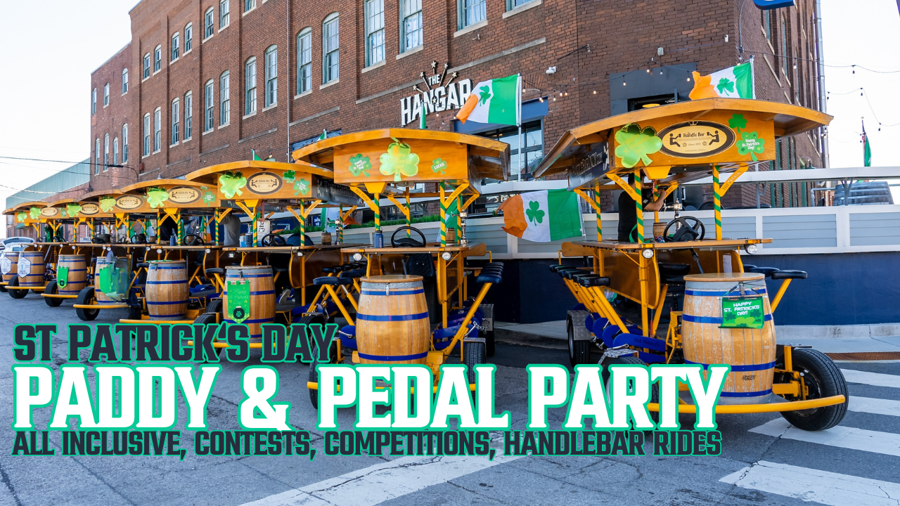 St. Patricks Party At The Hangar HandleBar Rides Included