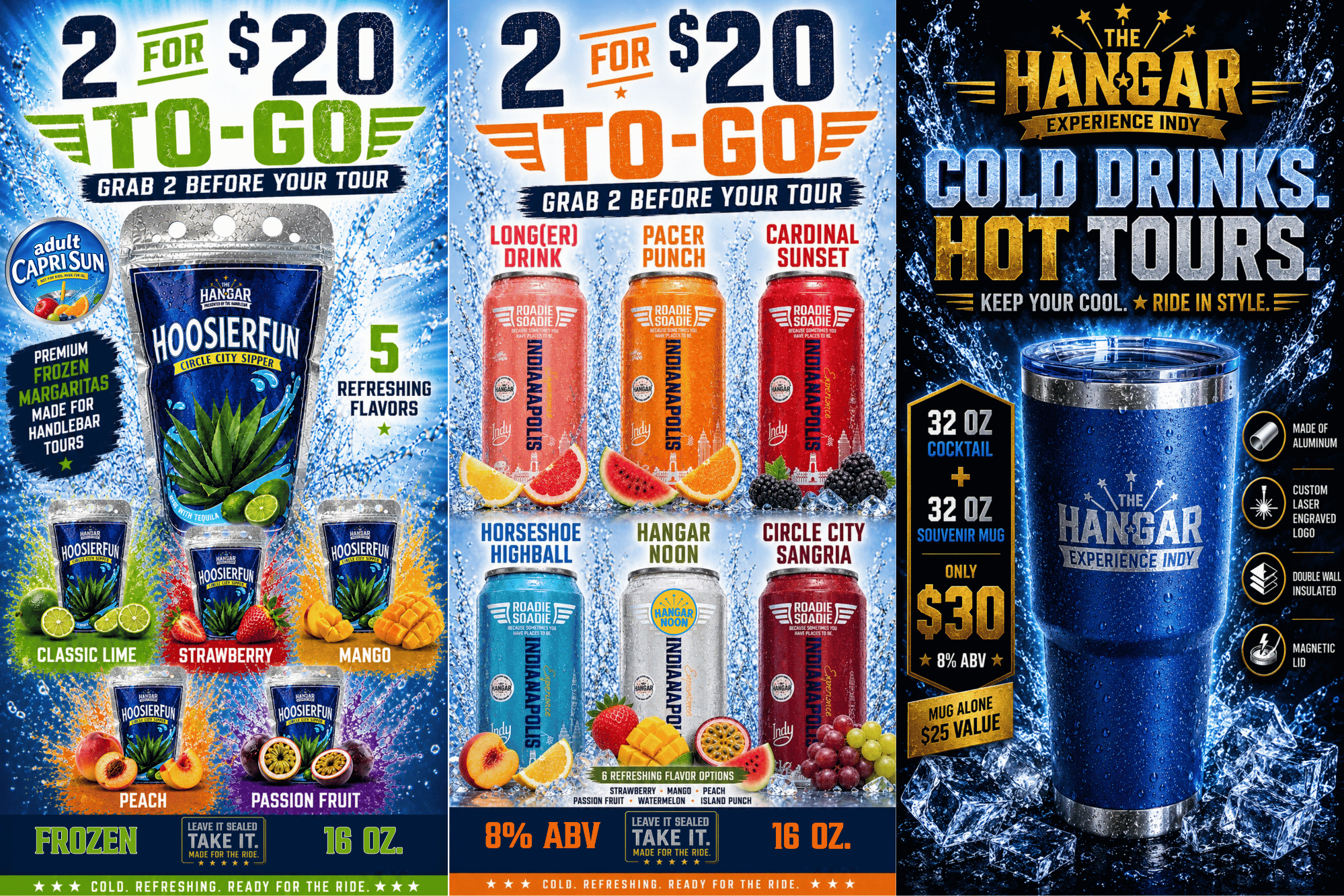 To-Go Drinks Indianapolis Discounted Specials at The Hangar