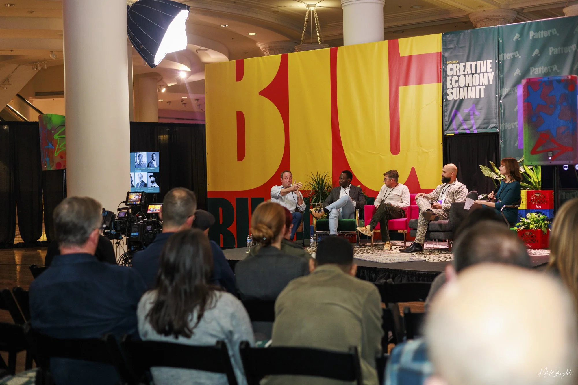 Guests listening to panel