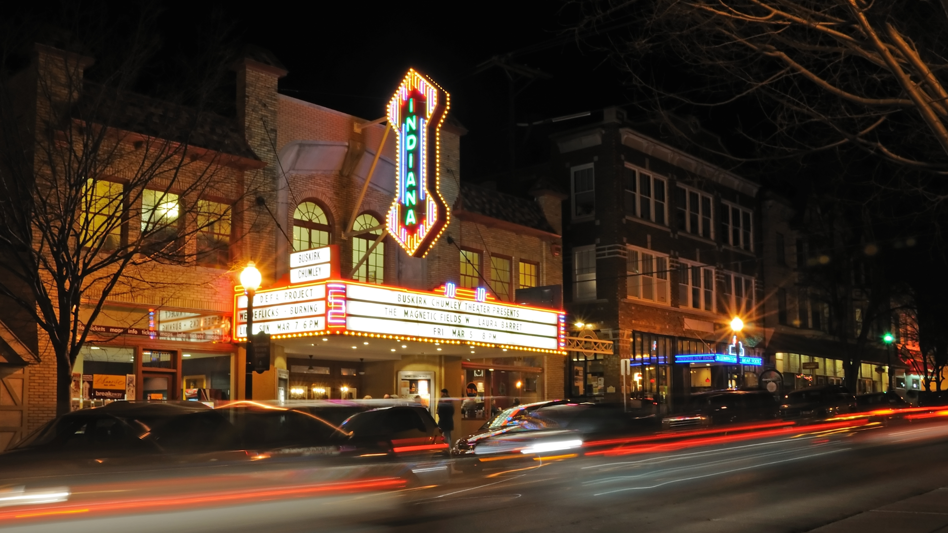 exterior of the buskirk-chumley theater