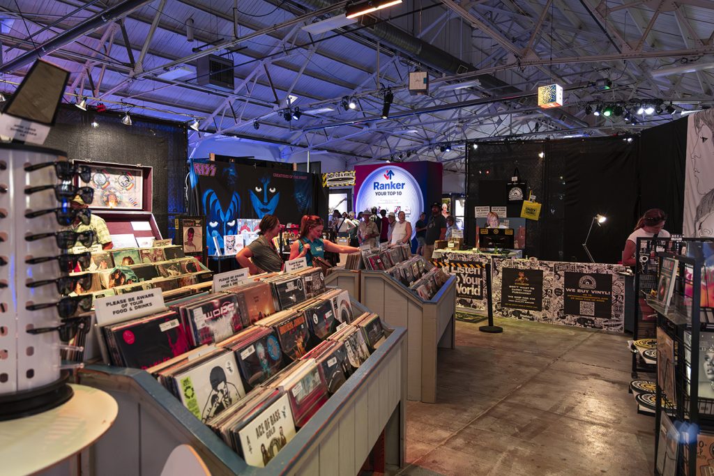 Indy CD & Vinyl's satellite shop at the 2025 Indiana State Fair.