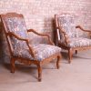 Baker Furniture French Provincial Louis XV Ornate Carved Fauteuils, Pair - Image 5