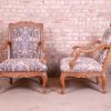 Baker Furniture French Provincial Louis XV Ornate Carved Fauteuils, Pair - Image 7