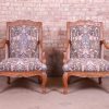 Baker Furniture French Provincial Louis XV Ornate Carved Fauteuils, Pair - Image 4