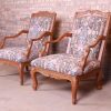 Baker Furniture French Provincial Louis XV Ornate Carved Fauteuils, Pair - Image 6