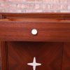 Edmond Spence Swedish Modern Walnut Dresser or Credenza With Travertine Inlay, Newly Refinished - Image 11