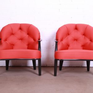 Edward Wormley for Dunbar Janus Collection Lounge Chairs, Pair