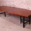 Harvey Probber Brazilian Rosewood Boat-Shaped Extension Dining Table, Newly Restored