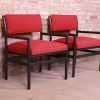 Michael Taylor for Baker Furniture Ebonized Walnut Armchairs, Pair - Image 3