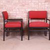 Michael Taylor for Baker Furniture Ebonized Walnut Armchairs, Pair - Image 4