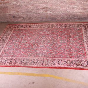 Semi-Antique Hand-Knotted Persian Sarouk Room Size Rug, Circa 1940s