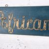 Vintage "African Queen" Boat Name Sign, Circa 1950s - Image 5