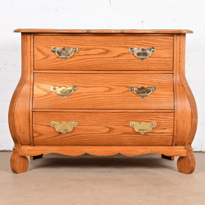 Baker Furniture French Provincial Louis XV Oak Bombay Chest, Newly Refinished