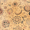 Vintage Hand-Knotted Persian Nain Wool Room Size Area Rug in Cream, Pink, and Blue - Image 9
