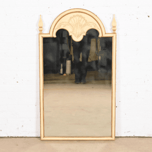 John Widdicomb Neoclassical Painted and Gold Gilt Large Wall Mirror, 1950s