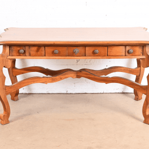 Romweber Spanish Baroque Carved Pine Writing Desk