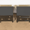 Heritage French Regency Louis XVI Black Lacquered Nightstands, Newly Refinished - Image 11