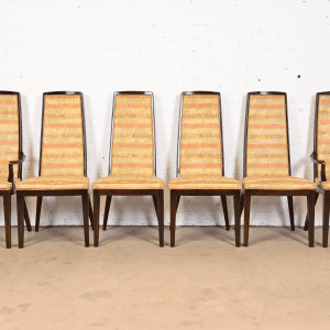 John Widdicomb Mid-Century Modern High Back Dining Chairs, Set of Six