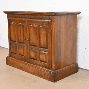 Ethan Allen Regency Maple Flip Top Server or Bar Cabinet