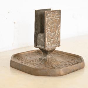 Tiffany Studios New York "Zodiac" Bronze Match Box Holder