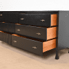John Widdicomb Mid-Century Modern Black Lacquered Dresser or Credenza, Newly Refinished - Image 5