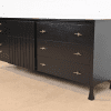 John Widdicomb Mid-Century Modern Black Lacquered Dresser or Credenza, Newly Refinished - Image 2