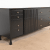 John Widdicomb Mid-Century Modern Black Lacquered Dresser or Credenza, Newly Refinished - Image 4