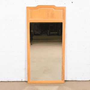 Henredon Mid-Century Modern Sculpted Ash Framed Wall Mirror
