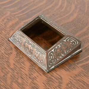 Tiffany Studios New York 'Zodiac' Bronze Desk Calendar Holder or Picture Frame, Circa 1910