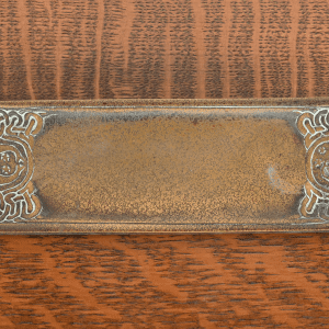 Tiffany Studios New York 'Zodiac' Bronze Pen Tray Desk Accessory, Circa 1910