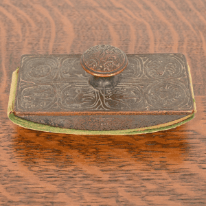 Tiffany Studios New York 'Zodiac' Bronze Rocker Blotter, Circa 1910