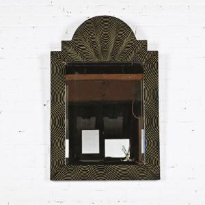 Ferdinand Digennaro Art Deco Studio Made Lacquered Wall Mirror