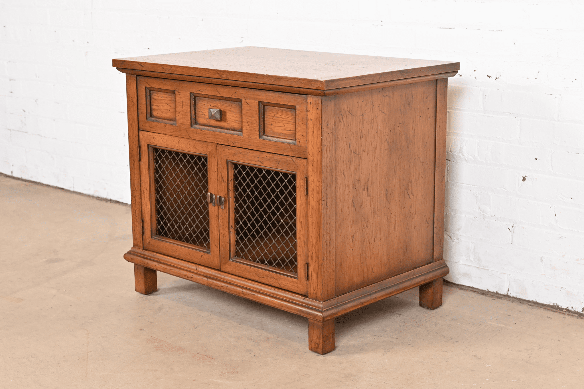 Henredon MidCentury Modern Walnut Nightstand, 1960s LIBERTY And 33RD