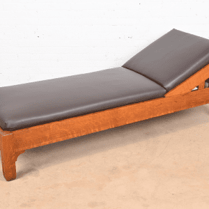 Stickley Brothers Antique Mission Oak Arts & Crafts Daybed, Newly Reupholstered