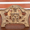 Antique Art Nouveau Bronze Owl Expandable Book Rack, Circa 1910 - Image 9