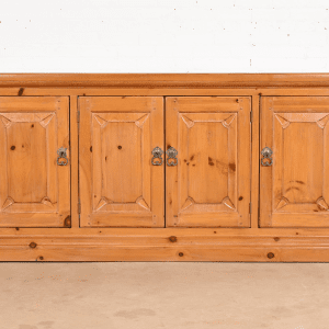 Drexel Heritage Spanish Colonial Solid Pine Sideboard or Bar Cabinet