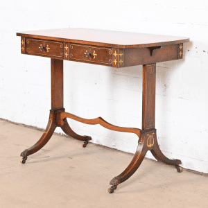 Early Baker Furniture Regency Rosewood Console or Side Table, Circa 1930s