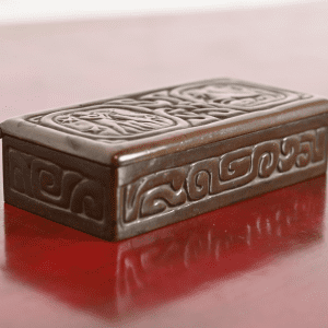 Tiffany Studios New York Zodiac Bronze Stamp Box