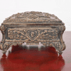 Antique French Repousse Silver Jewelry Box - Image 7