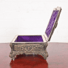 Antique French Repousse Silver Jewelry Box - Image 9